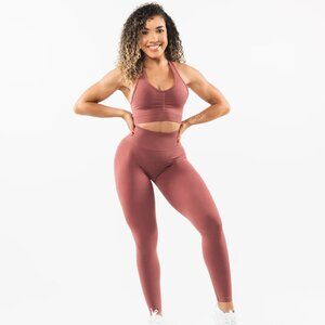 Alphalete Amplify Legging Women's Seamless Scrunch Legging Rose Color